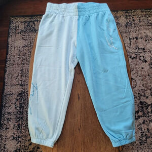 FUBU 2 Tone Split Blue Fleece Sweatpants with Pockets Size Women's XXXL 3XG 21